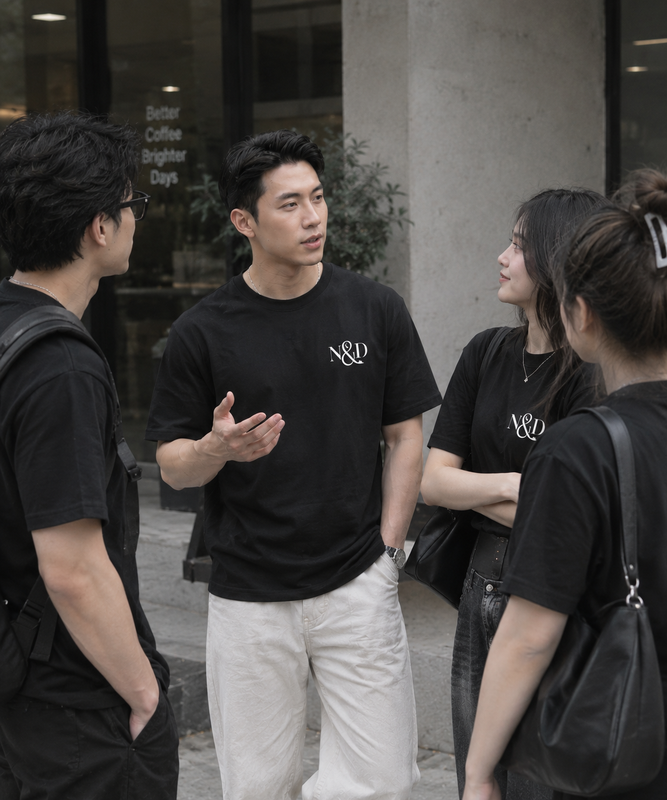 áo basic mùa hẻ